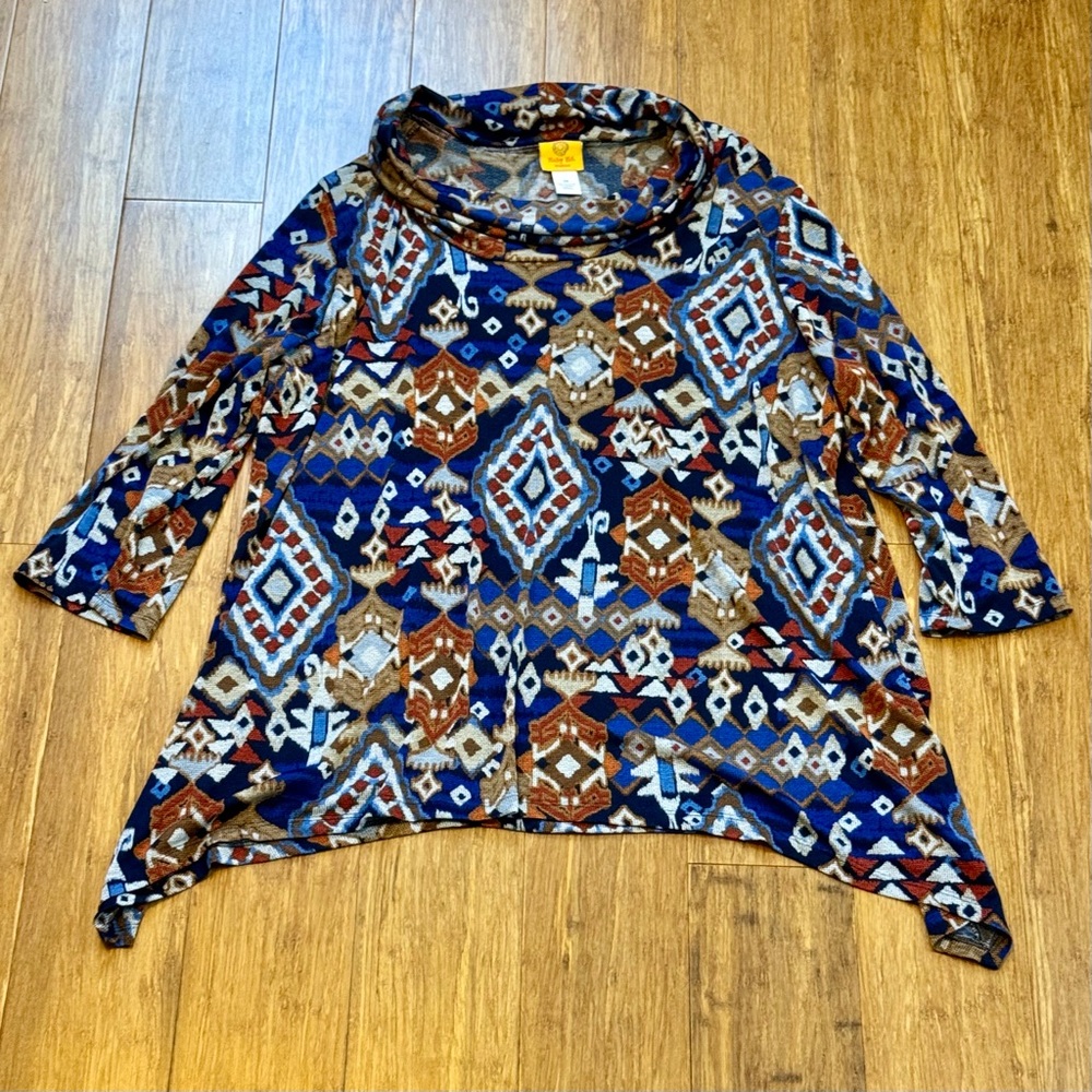 NOT AVAILABLE: Ruby Rd. Cowl Neck Top - Picture 3 of 8